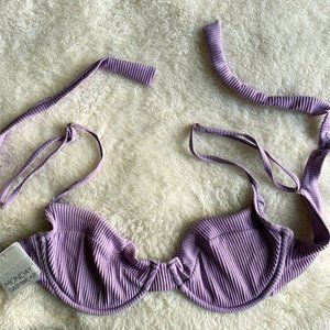 Monday Swimwear Maui Top - Lavender Rib